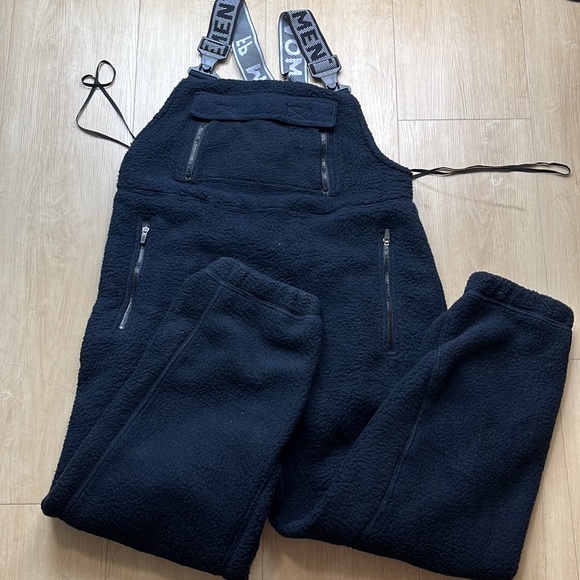 FREE PEOPLE movement Hit The Slopes Salopette, BLACK SIZE LARGE - Picture 6 of 9